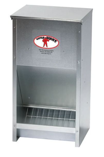 Miller Galvanized High Capacity Poultry Feeder