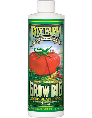 liquid fertilizer for weed plants FOXFARM GROW BIG® LIQUID PLANT FOOD - Coahoma, TX